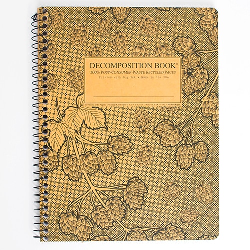 Michael Roger Press, Composition Book, Art & School, 9"x7", Decomp, Cascade Hops, 3691